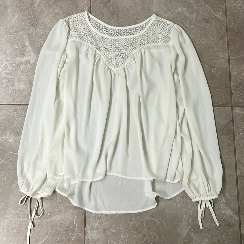 4/$20 Charlotte Russe peasant top Sz XL